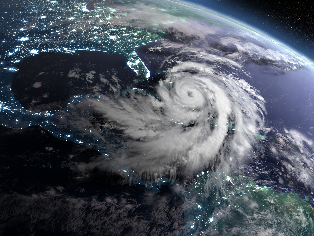 Hurricane in Florida 3D View