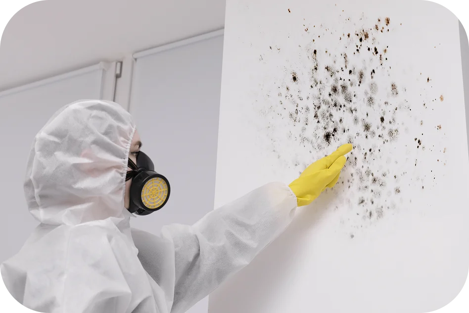 Mold cleaning professional